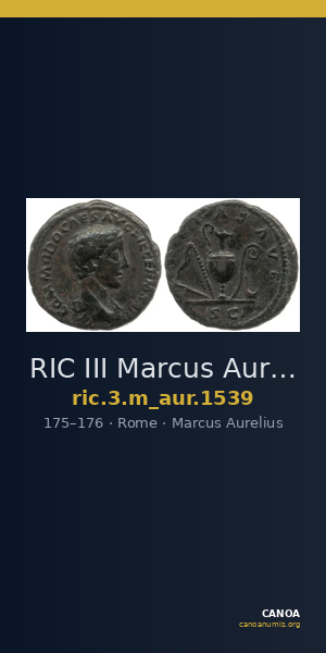 RIC III Marcus Aurelius 1539 — CANOA