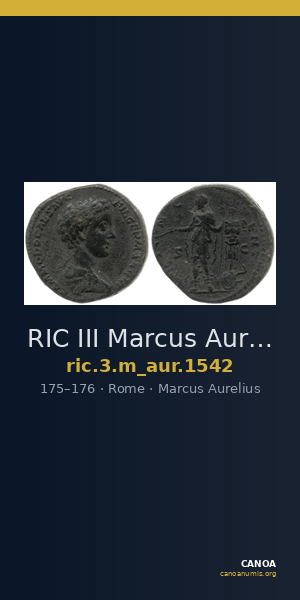 RIC III Marcus Aurelius 1542 — CANOA