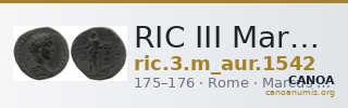 RIC III Marcus Aurelius 1542 — CANOA