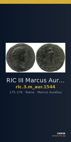 RIC III Marcus Aurelius 1544 — CANOA