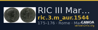 RIC III Marcus Aurelius 1544 — CANOA