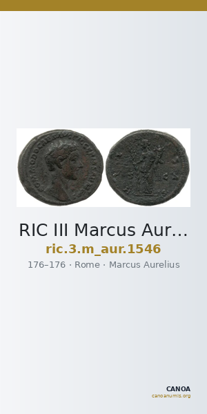 RIC III Marcus Aurelius 1546 — CANOA