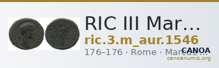RIC III Marcus Aurelius 1546 — CANOA