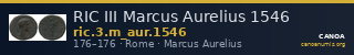RIC III Marcus Aurelius 1546 — CANOA