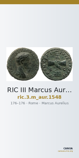 RIC III Marcus Aurelius 1548 — CANOA