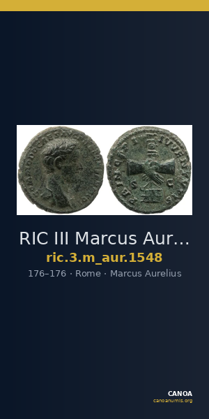 RIC III Marcus Aurelius 1548 — CANOA