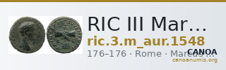 RIC III Marcus Aurelius 1548 — CANOA