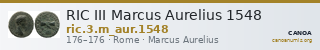 RIC III Marcus Aurelius 1548 — CANOA