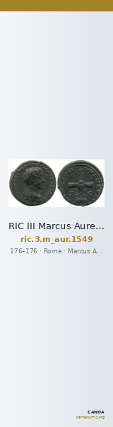 RIC III Marcus Aurelius 1549 — CANOA