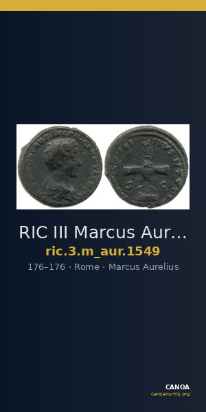 RIC III Marcus Aurelius 1549 — CANOA