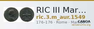 RIC III Marcus Aurelius 1549 — CANOA
