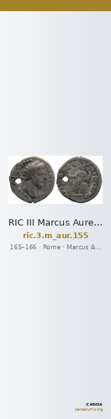 RIC III Marcus Aurelius 155 — CANOA