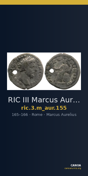 RIC III Marcus Aurelius 155 — CANOA