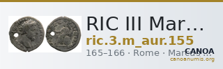 RIC III Marcus Aurelius 155 — CANOA