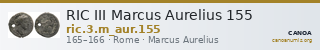 RIC III Marcus Aurelius 155 — CANOA