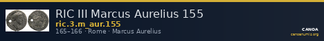 RIC III Marcus Aurelius 155 — CANOA