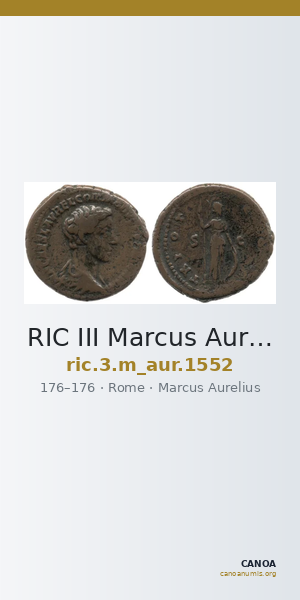 RIC III Marcus Aurelius 1552 — CANOA