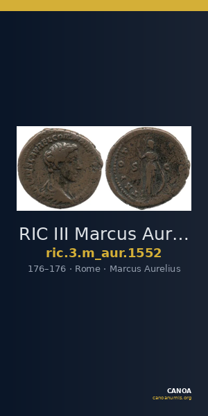 RIC III Marcus Aurelius 1552 — CANOA