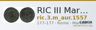 RIC III Marcus Aurelius 1557 — CANOA