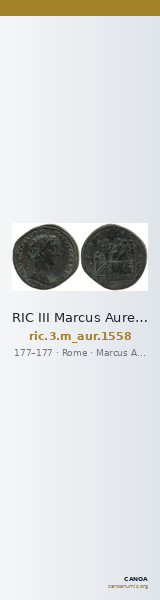 RIC III Marcus Aurelius 1558 — CANOA