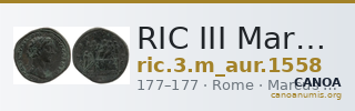 RIC III Marcus Aurelius 1558 — CANOA