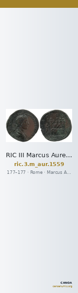 RIC III Marcus Aurelius 1559 — CANOA