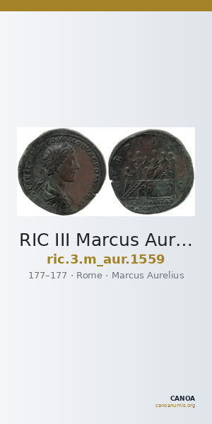 RIC III Marcus Aurelius 1559 — CANOA