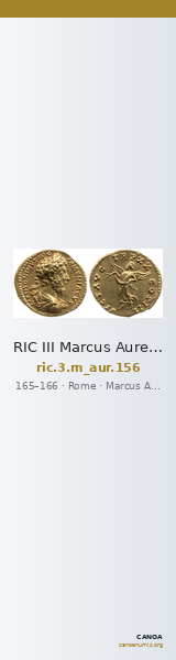 RIC III Marcus Aurelius 156 — CANOA