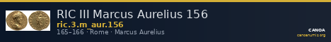 RIC III Marcus Aurelius 156 — CANOA
