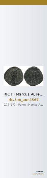 RIC III Marcus Aurelius 1567 — CANOA
