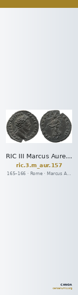 RIC III Marcus Aurelius 157 — CANOA