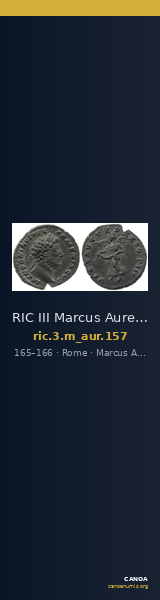 RIC III Marcus Aurelius 157 — CANOA