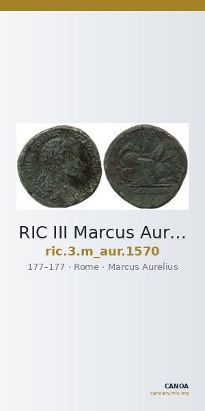 RIC III Marcus Aurelius 1570 — CANOA