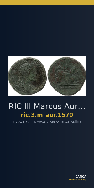 RIC III Marcus Aurelius 1570 — CANOA