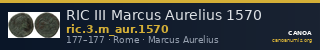 RIC III Marcus Aurelius 1570 — CANOA