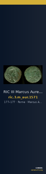 RIC III Marcus Aurelius 1571 — CANOA