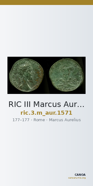 RIC III Marcus Aurelius 1571 — CANOA