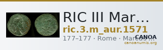 RIC III Marcus Aurelius 1571 — CANOA
