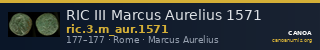 RIC III Marcus Aurelius 1571 — CANOA