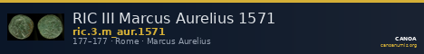 RIC III Marcus Aurelius 1571 — CANOA