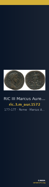 RIC III Marcus Aurelius 1572 — CANOA