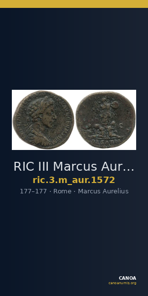 RIC III Marcus Aurelius 1572 — CANOA