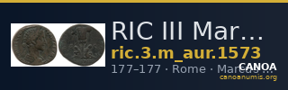 RIC III Marcus Aurelius 1573 — CANOA