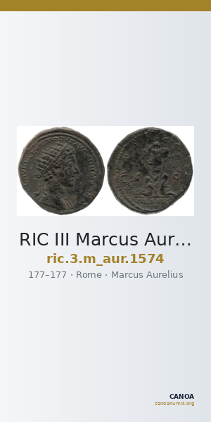 RIC III Marcus Aurelius 1574 — CANOA