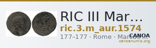 RIC III Marcus Aurelius 1574 — CANOA
