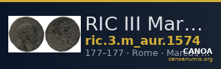 RIC III Marcus Aurelius 1574 — CANOA