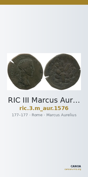 RIC III Marcus Aurelius 1576 — CANOA