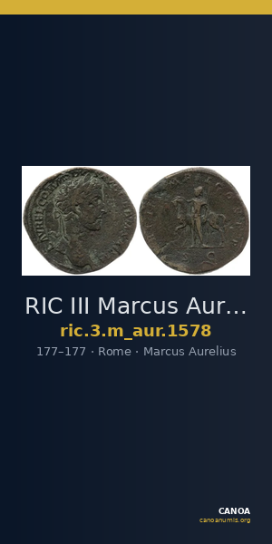 RIC III Marcus Aurelius 1578 — CANOA