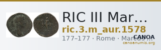 RIC III Marcus Aurelius 1578 — CANOA