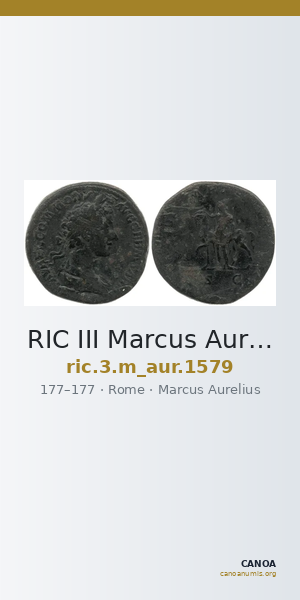 RIC III Marcus Aurelius 1579 — CANOA